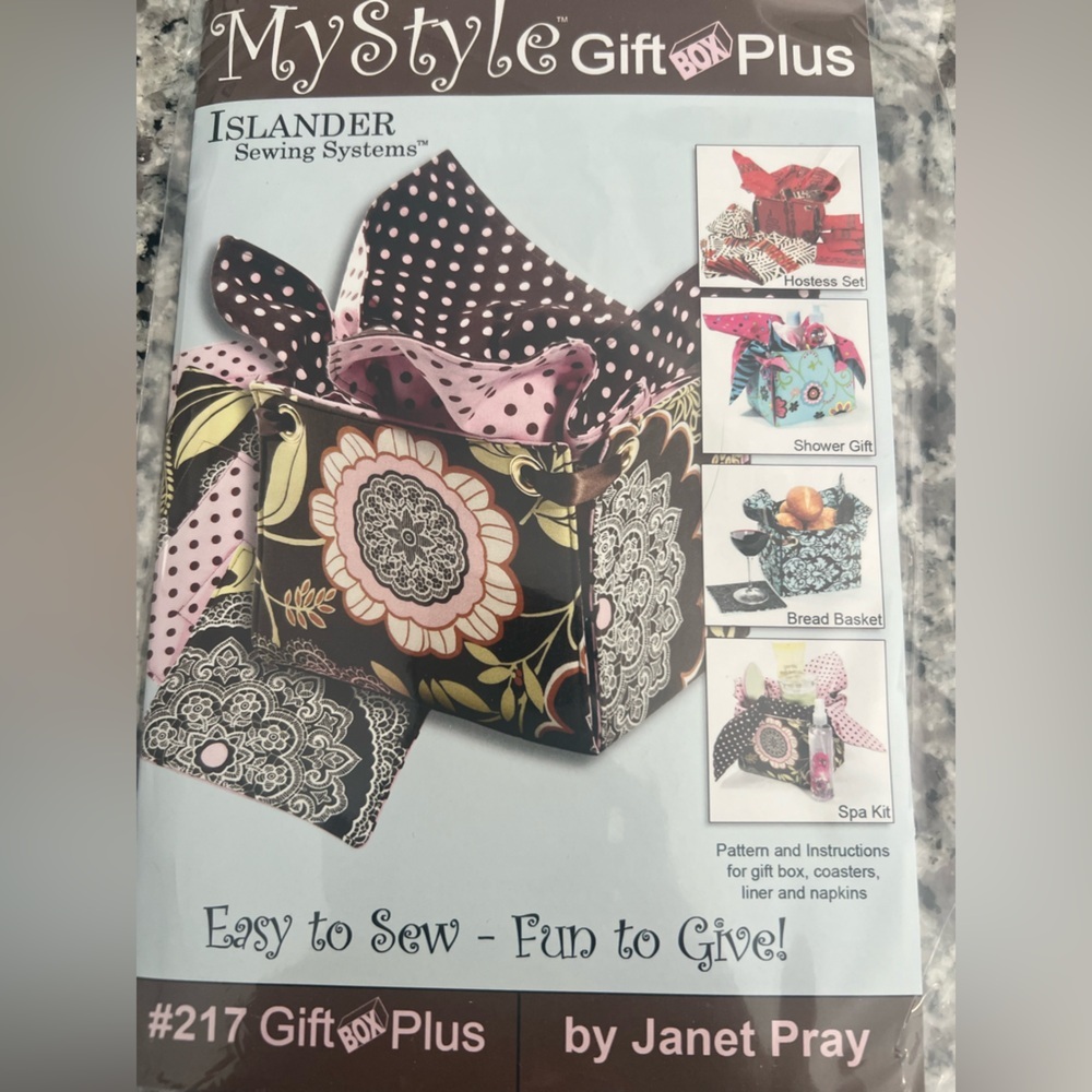 Islander Sewing Systems #217 "Gift Box Plus" Sewing Pattern